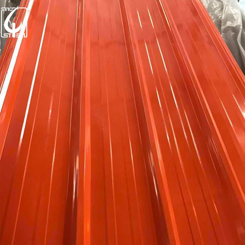 Prepainted Corrugated Steel SheetShandong Sino Steel Co., LtdPPGI,Corrugated roofing sheet,Hot